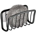 thumbnail image 2 of Soporte para esponja con ventosas ZHAOCHENG organizador de metal para fregadero negro mate, 2 of 5