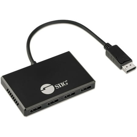 UPC: 0662774044842 | SIIG 4 Port DisplayPort 1.4 to DisplayPort MST Hub Splitter