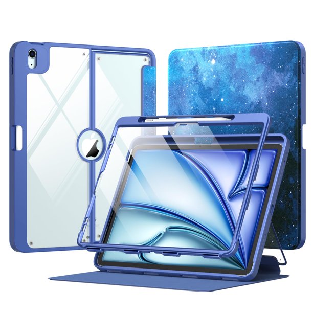 Funda para iPad Air 13 MoKo M3 2025 y M2 2024 con soporte para lápices