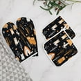 thumbnail image 5 of Small Animals Oven Mitts And Pot Holders Sets of 4 Oven Gloves Set Potholders for Kitchen Cooking Baking Grilling Anti Scald Hot Pads And Heat Resistant, 5 of 6