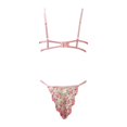thumbnail image 2 of Gibobby Conjunto de lencería Sexy Ropa Interior Mujer Lenceria Sexy de Encaje Sexy Pijama para Mujer Ropa Interior(Rosa, G), 2 of 5