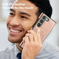 thumbnail image 6 of Magnetic for Galaxy S23 Plus Premium PU Leather Case,Built-in Invisible Stand [Compatible with Magsafe] Protective Slim Kickstand Phone Cover Compatible with Samsung Galaxy S23 Plus, Rosegold, 6 of 9