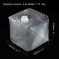 thumbnail image 2 of Plegable Agua Contenedor 10L Portátil Almacenamiento Portador Cubo Jarra con Espiga Sellado Tapa para Exterior Senderismo Acampar Navegación Natación, 2 of 6