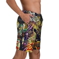 thumbnail image 3 of Yu-Gi-Oh Mens Swim Trunks Quick Dry Board Shorts with Mesh Lining Beach Shorts Swimwear Bathing Suits, 3 of 7