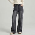 thumbnail image 5 of Yotami Mid Rise Baggy Jeans, 29", 31", 33" Inseams, Women's and Women's Plus Sizes 00-24W, 5 of 5