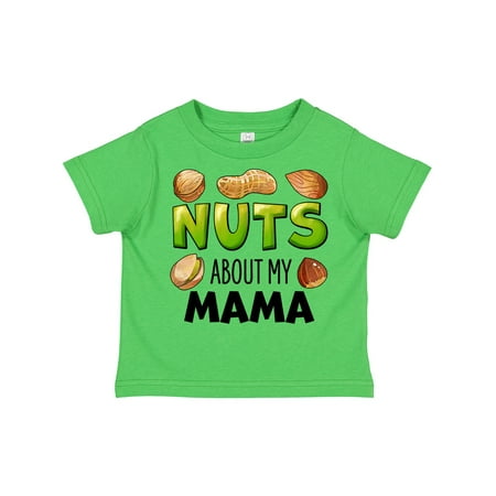 

Inktastic Nuts About My Mama Peanut Almond Pistachio Gift Toddler Boy or Toddler Girl T-Shirt