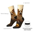 thumbnail image 4 of Fuzoiu Pastoral Sunflower Corgi Print Athletic Crew Socks for Men & Women,Casual Crew Socks,Above Ankle Crew Socks for Business, Casual, 4 of 6