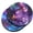 Purple Nebula Galaxy & Celestial Blue Purple Galaxy, variant on WIRESTER Round Neoprene Car Coaster for Drinks, Set of 2pcs, Ocean Blue Sea Turtles