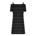thumbnail image 4 of FcBaudy Robe à Manches Courtes Col en V, Robes d'Été pour Femmes, Robes Décontractées d'Été Imprimées à Manches Courtes Robe de Plage Robe d'Été pour Femmes, 4 of 5