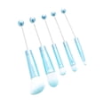 thumbnail image 4 of Kit de 5 brochas de maquillaje, brochas de maquillaje multifuncionales para bricolaje, para sombras de ojos para adultos, mujeres, novias y mejores Azul, 4 of 8