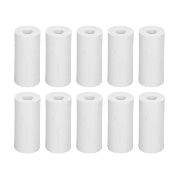 Rollo de papel térmico para recibos, 10 rollos de papel térmico para impresión térmica, papel térmico confiable y duradero