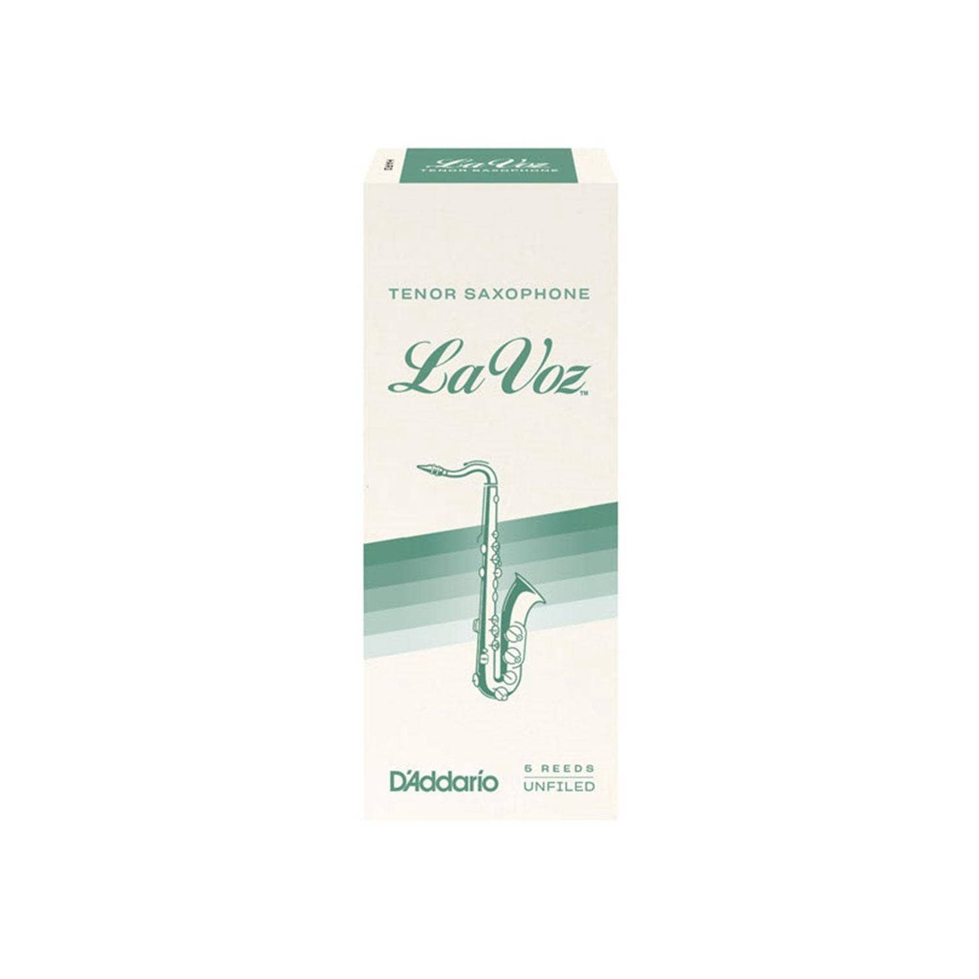 La Voz Tenor Saxophone Reeds, Medium, 5 Pack