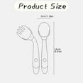Wiueurtly PandaEar Baby Bendable Spoons And Forks Set 1 Set Training