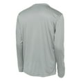 thumbnail image 6 of Yellow Rooster Men's Tall Long Sleeve PosiCharge Competitor Tee Silver 4XLT, 6 of 6