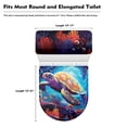 thumbnail image 5 of HELLHERO Sea ​​Turtle Stylish Gifts Polyester Fabric Toilet Seat Covers, Universal, Fits All Toilet Shapes 17"x21" Adjustable, Dustproof, 5 of 5