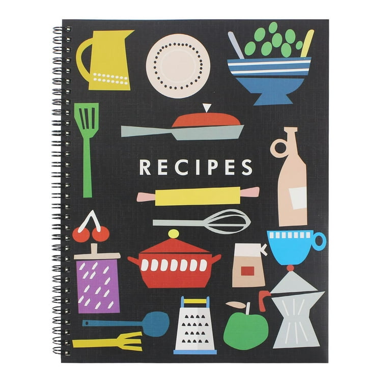 Blank Recipe Book To Write In Your Own Recipes Recipe Notebook Spiral by Le  velo