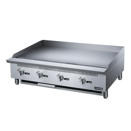 

4-Burner Commercial Griddle in Stainless Steel with 4 legs