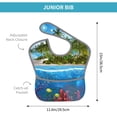 thumbnail image 4 of Easygdp Island And Coral Reef Bibs For Babies, Baby Bibs for Eating, Toddler Bibs, Waterproof Bibs, Feeding Bibs, for Toddlers, Boys, Girls, 4 of 8