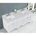 thumbnail image 6 of Design Element Winston 72" Solid Wood Double Sink Bathroom Vanity in White, 6 of 7