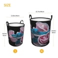 thumbnail image 3 of Cauagu Blue Lipped Pit Viper And Three Pink Roses for Laundry Basket,Collapsible Organizer Basket for Storage Bin Toy Bins Gift Baskets Bedroom Clothes Children Nursery Hamper -Small, 3 of 7