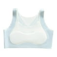 thumbnail image 3 of Training Bras for Girls 10-14 Seamless Teen Girls Sports Bras Solid Comfort Soft Bras,Blue,L, 3 of 5