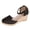 Black, variant on Closed Toe Sandals for Women 2026 Platform Wedges Slingback Slip on with Adjustable Ankle Strap Walking Shoes Black Size 8