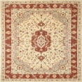 thumbnail image 1 of Ahgly Company Machine Washable Indoor Square Traditional Brown Gold Area Rugs, 5' Square, 1 of 7