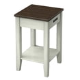 thumbnail image 4 of Twin Star Home Modern Farmhouse Two-Tone Side Table with USB Charging in Old Wood White, 4 of 4