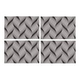 thumbnail image 1 of YUSDECOR Modern Decor Geometric Waves Abstract Ripple Monochrome Placemats Table Mats for Dining Room Kitchen Table Decoration 12x18 inch,Set of 4, 1 of 4