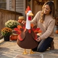 thumbnail image 6 of AZXY Thanksgiving Turkey‑Themed Porch Goose Outfit, 23" Goose Clothes Dress Set, Goose Clothing & Goose Cloth for Cement Plastic Porch Goose Statue, Fall Harvest Outdoor Decor for Yard Lawn Garden, 6 of 6