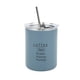thumbnail image 2 of Taza de café de acero inoxidable con tapa y pajita, 12 oz Taza de café de acero inoxidable de 320 ml de acero inoxidable con tapa Taza de café con pajita Ultra sensible, 2 of 8