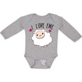 thumbnail image 3 of Inktastic I Love Ewe- Cute Sheep Boys or Girls Long Sleeve Baby Bodysuit, 3 of 5