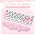 thumbnail image 3 of Keyboard Wrist Rest,Memory Foam Wrist Pad Smooth Fiber Hand Rest for TKL Keyboard,Ergonomic Nonslip, 3 of 5