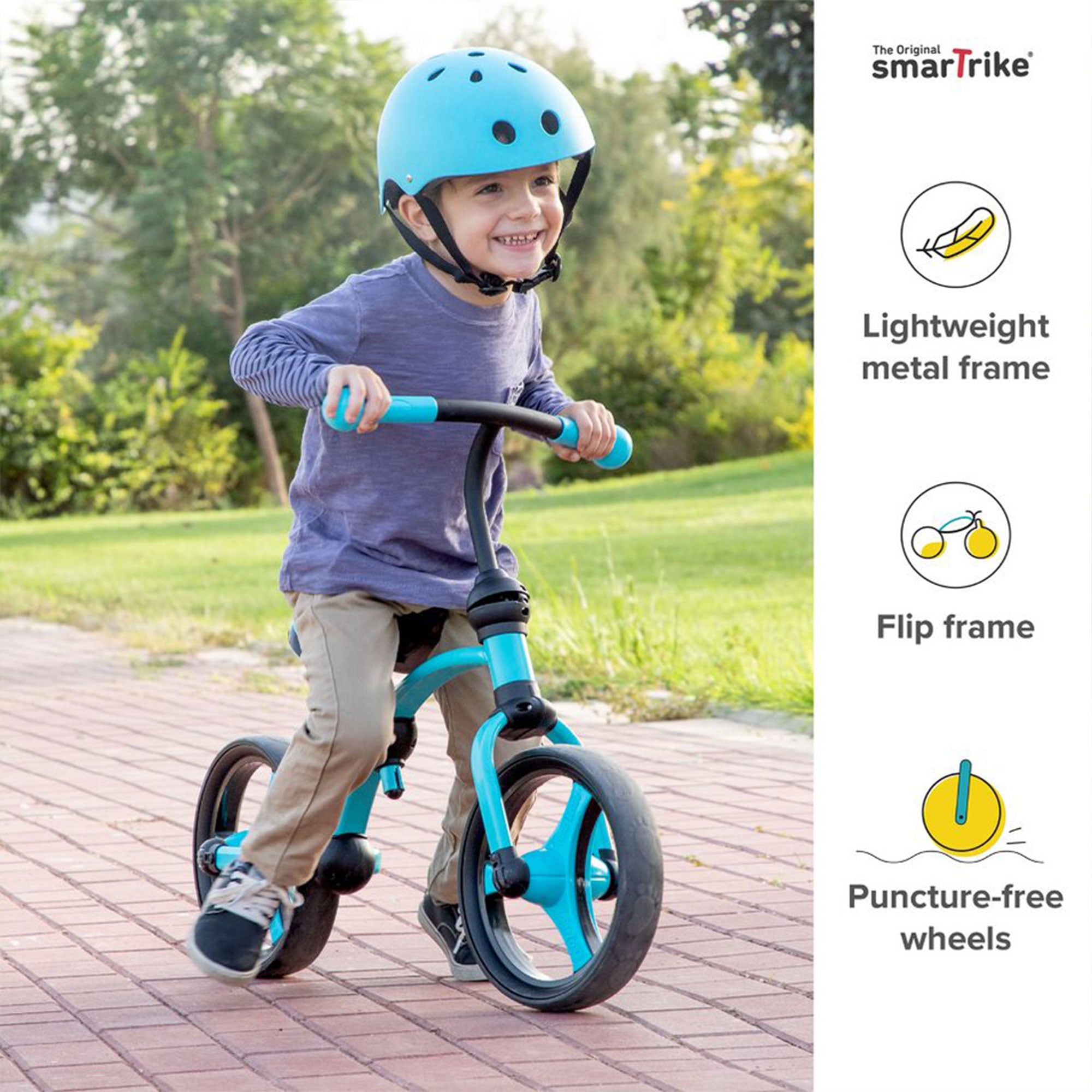 smarTrike Lightweight Adjustable Kids Running Bike 2 in 1 Balance Bike Blue Walmart