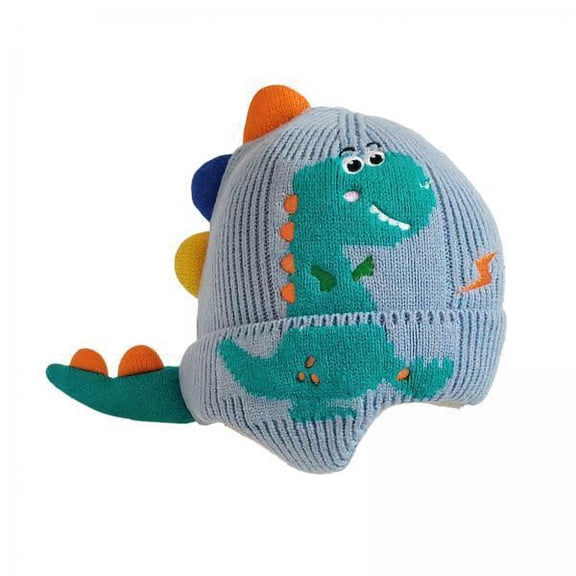 guohui 2xCute Dinosaur Ear Knitted Hat Skiing Hat Beanie for Kids Toddlers Boys Girls C