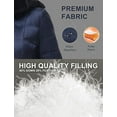 thumbnail image 3 of Women Warm Winter Down Puffer Jacket-Hooded Winter Puffer Coat for Women with Faux Fur Lined Hood and Collar (Navy, Small), 3 of 8