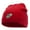 Red, variant on Artist Palette Embroidered 8 Inch Knitted Short Beanie - Red OSFM