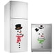 thumbnail image 5 of GOOHOCHY Pegatina creativa de muñeco de nieve para nevera, combinación gratuita, calcomanía grande autoadhesiva, pegatina artística divertida, 5 of 7