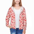 thumbnail image 3 of Cauagu Cute Mushroom1 Print Sun Protection Jacket for Teen,Full-Zipper Long Sleeve Sun Shirts with Pockets UV Hoodie Shirts Outdoor Athletic Jacket-Medium, 3 of 7