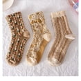 thumbnail image 2 of Holzlrgus 6-Pack Cute Girly Stylish Floral Cottoncore Ankle Socks for Women, 2 of 4