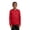 True Red, variant on Sport-Tek Long Sleeve Tee (YST350LS) True Royal, XS