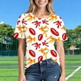 thumbnail image 5 of Olyvenn Baseball Shirt for Women Heart Printed Mama Softball Tshirt Crew Neck Short Sleeve Mother 2026 Summer Top Red XXXXL, 5 of 7