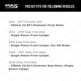 thumbnail image 2 of MAX Advanced Brakes - Brake Kit For 2014-2022 Jeep Cherokee (Single Piston Front Caliper)| Carbon Ceramic Brake Pad and Rotor Kit Front and Rear| Cross-Drilled Brake Rotors, 2 of 9
