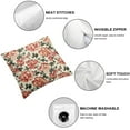 thumbnail image 4 of Awypu Vintage Flower Pillow Covers  Set of 2 Coral and Cream Floral Outdoor Decorative Throw Pillows Peach Small Floral Print Rustic Farmhouse Pillowcases  Cushion Covers for Couch 20x20in, 4 of 6