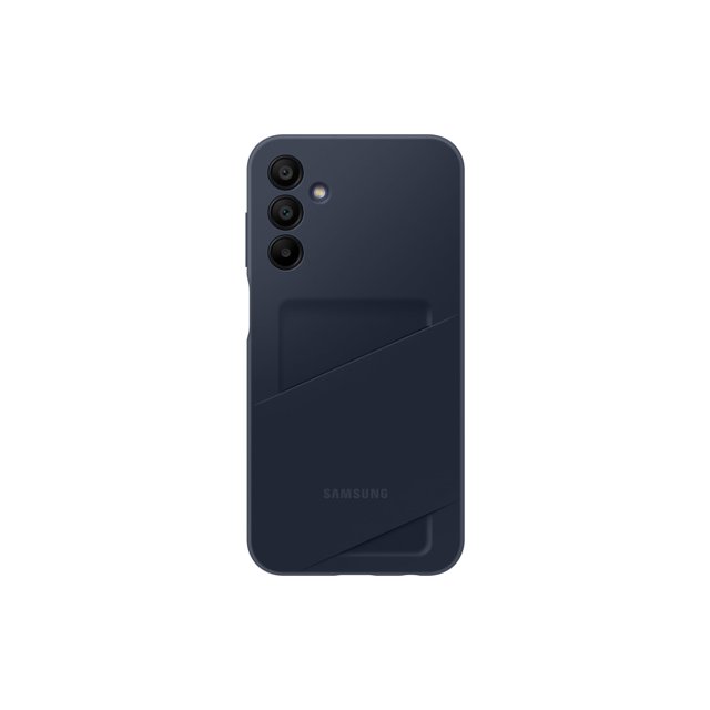 Funda para Samsung Galaxy A15 5G con ranura para tarjeta, azul y negro