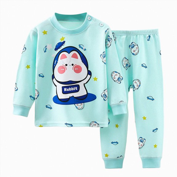CAICJ98 Toddler Baby Clothes for Boys 3 6 12 18 24 Months 2T 3T 4T 5T Boys Fall Winter Outfits Long Sleeve Waffle Contrast Color Sweatshirt Pants Sets (Green,6-12 Months)