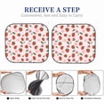 thumbnail image 5 of Kdxio Floral Strawberr Print 2-Piece Sun Shade Front Windshield - Foldable Car Front Window Sunshades for Most Sedans SUV Truck, 5 of 6