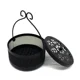 thumbnail image 2 of Soporte para bobina de mosquitos, quemador de incienso portátil retro para mosquitos para el hogar y el camping (negro), 2 of 5