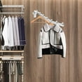 thumbnail image 5 of unbranded 2pcs Folding Wall Mounted Clothes Hanger Wall Mount Drying Rack Space Saver Clothing Hanging Rack, 5 of 8