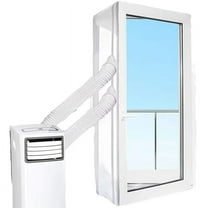 AirLock Window Seal for Portable Air Conditioner,300 cm Flexible Cloth Sealing Plate Window Seal with Zip/Adhesive
